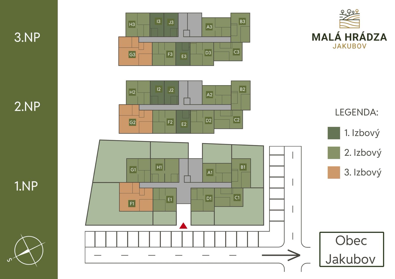 Malá Hrádza - Pôdorys budovy